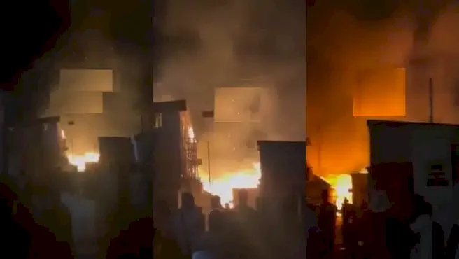 Birthday celebrant burns down bar and hotel in Edo State (Video)