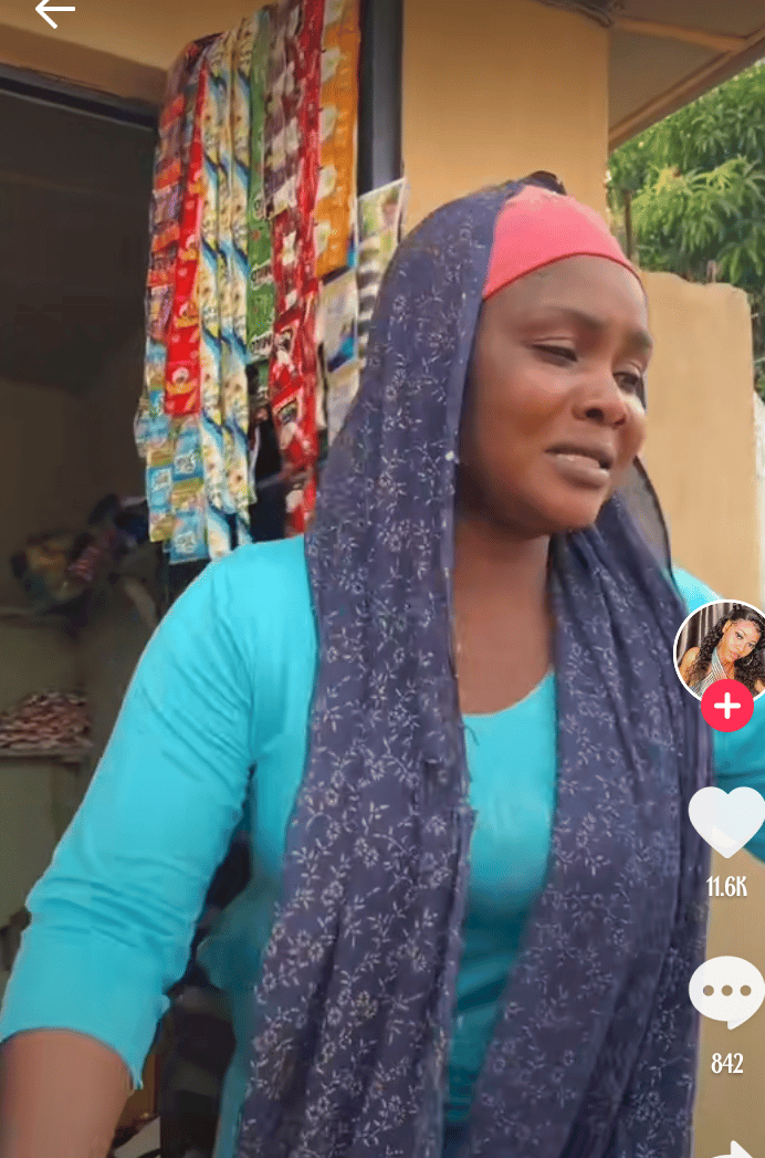 "I'm a shop owner" - Nigerian woman tears joyfully as lady gifts her a shop full of goods - Photos 