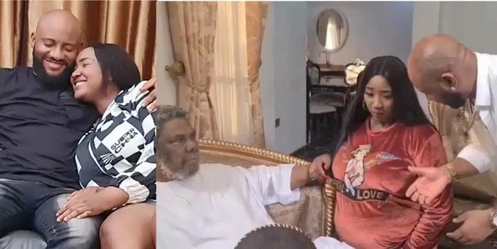 'Many people don't know the real story, this is how it started' - Yul Edochie shares video of his father, Pete, and Judy Austin on set