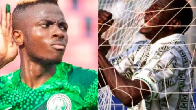 "I don't think I can challenge him"- Osimhen speaks on possibility of breaking Yekini's goal record