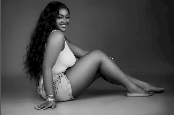 Chioma reacts to Davido's applaud on her post