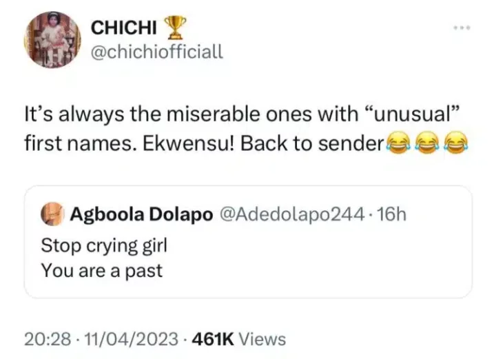 BBNaija star, Chichi claps back at trolls who wished her death