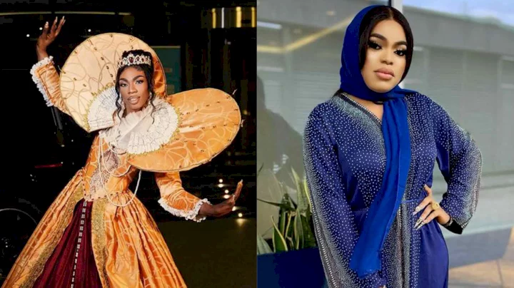 "I'm not the reason you didn't get an invite, aunty" - James Brown fires back at Bobrisky after he mocked his AMVCA outfit