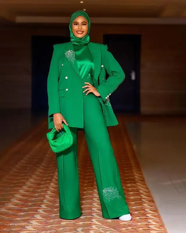 'Have you turned muslim now?' - Netizens fume over Nancy Isime fashion choice in Kano