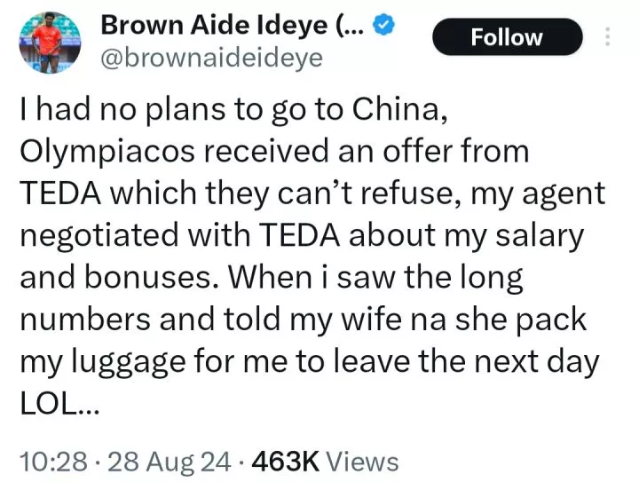 My wife packed my bags for China after seeing salary and bonuses ? Ideye