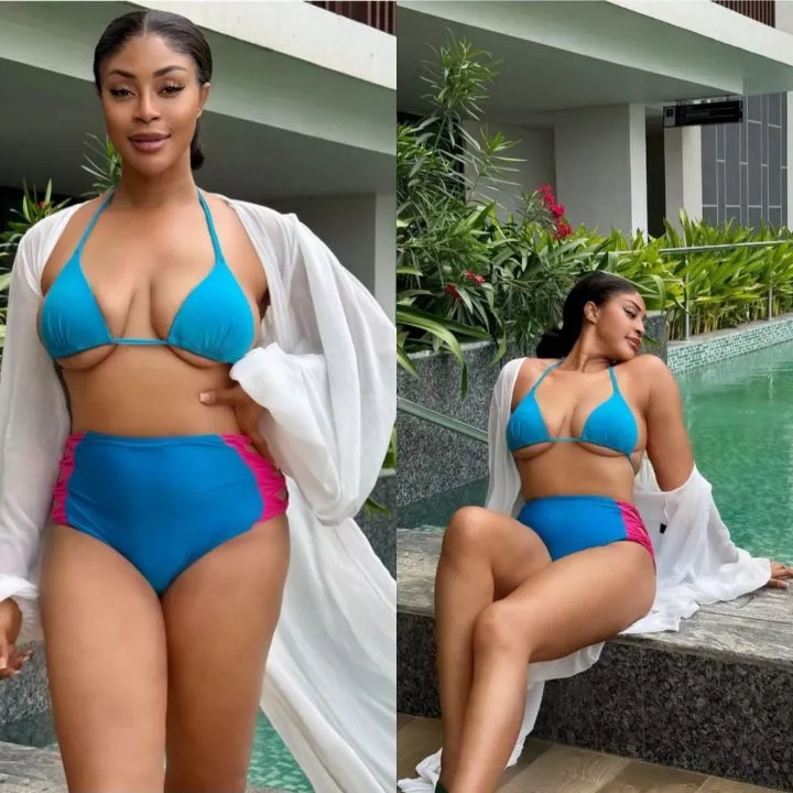 "It feels good to be different among all the curves" Mimi Orjiekwe says as she shows off natural body in bikini