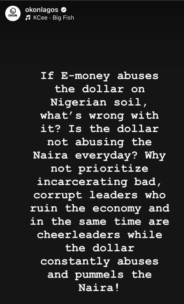 Okon Lagos shares his two cent on why E-Money was arrested by EFCC