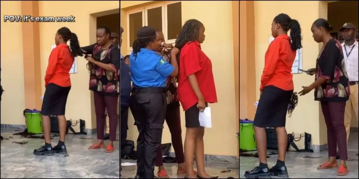 Outrage trails viral video of university staff cutting off female students' braids