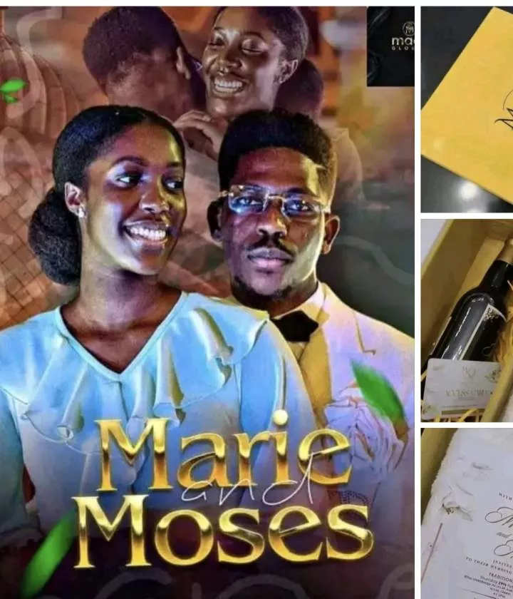 Between gospel artiste, Moses Bliss and an excited 'fan' who posted his wedding invitation on Facebook