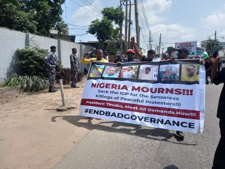 BREAKING: #EndBadGovernanceInNigeria protest organisers call for IG's sacking