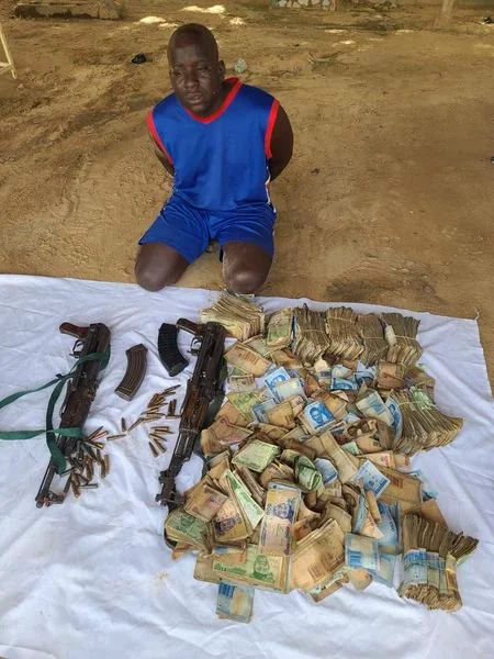 Police arrest notorious armed robber, recover N4.9m and two AK-47 rifles with 47 rounds of live ammunition in Kano