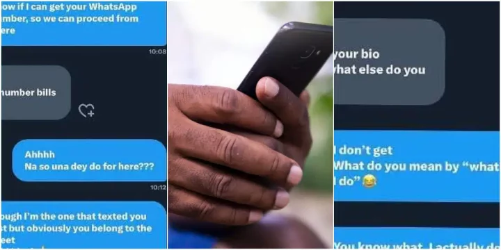 "Na so una dey do for here" - Reactions trail as man leaks chat with popular influencer