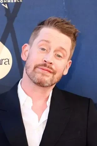 Macaulay Culkin at the star ceremony where he is honored with a star on the Hollywood Walk of Fame on December 1, 2023 in Los Angeles, California.