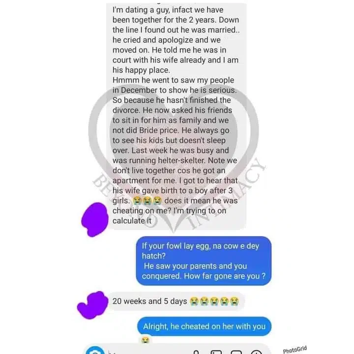 Lady devastated as she discovers that her boyfriend of 2 years is married with 4 kids