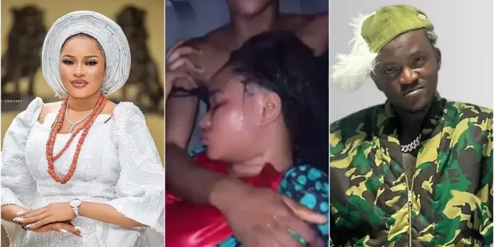 Moment Queen Dami faints amid criticism from online trolls