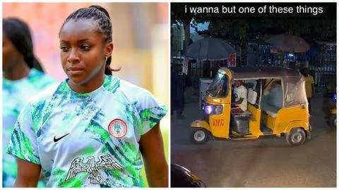 Michelle Alozie: Super Falcons' star declares love for Keke Napep and wants to buy