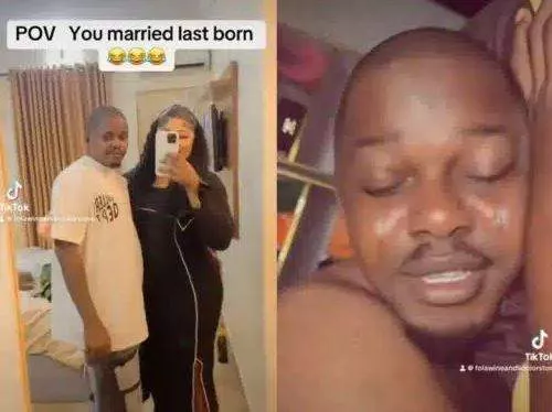 Nigerian Woman Shares Video Of Husband Crying Over Hunger