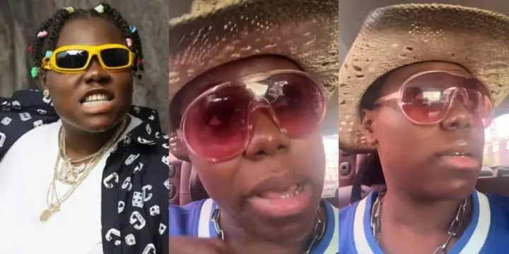 Hilarious moment Teni confronts driver for farting in car