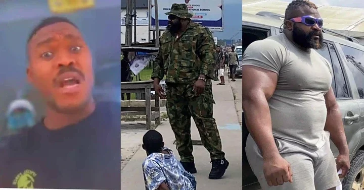 "If I catch you putting on that camouflage uniform again..." - Soldier dispatches stern warning to Kizz Daniel's bouncer