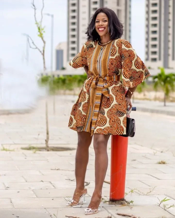 Modest Ankara short gown styles for smart looks.