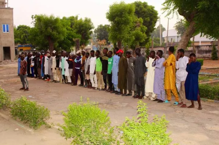 Wanted notorious thug and his 40 followers surrender to police in Kano