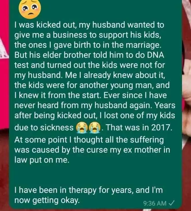 Lady shares how her marriage crashed after neglecting her stepkids