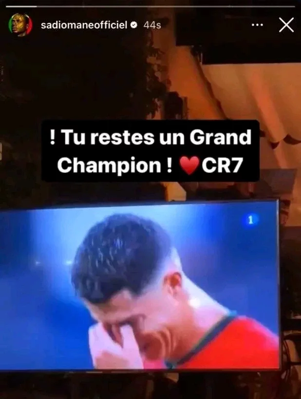 Sadio Mane's Message to Cristiano Ronaldo After His Penalty Miss Last Night Revealed.