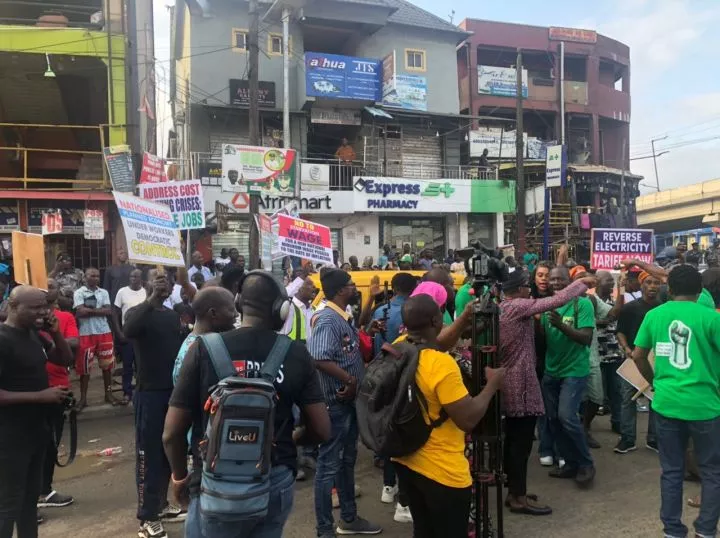 #FearlessOctober: Protesters gather in Lagos amid tight security