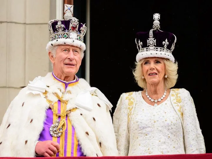 'King Charles and Queen Camilla during the coronation on May 6, 2023. gettyimages