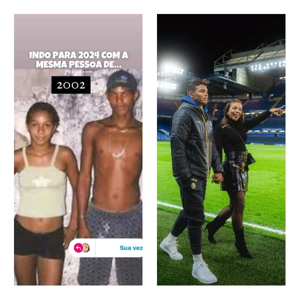 Thiago Silva's wife, Belle Silva shares throwback photo of them together in 2002.