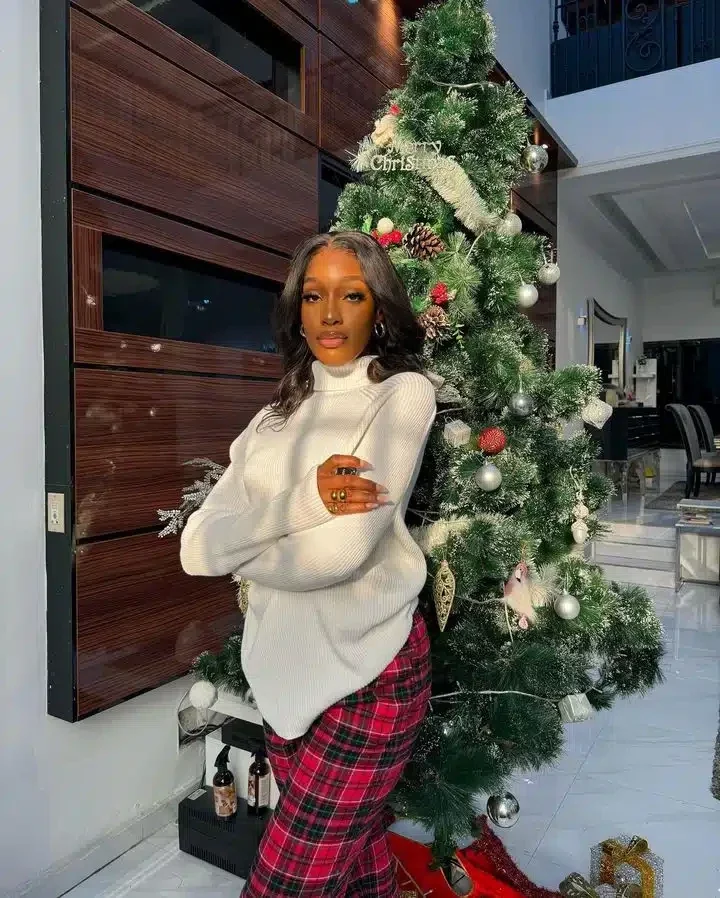 'Is that a ring' - Rudeboy's girlfriend, Ivy raises speculations as she flaunts ring in Christmas photo