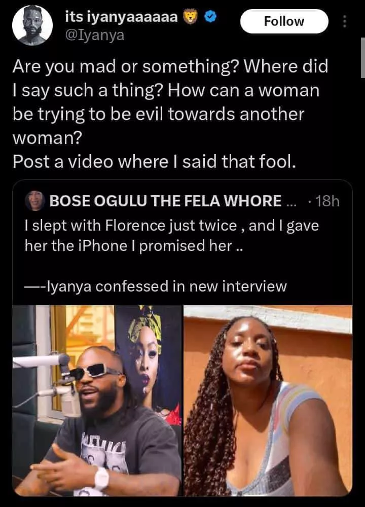 'Post a video where I said that' - Iyanya reacts to claims he slept with a fan before gifting her an iPhone