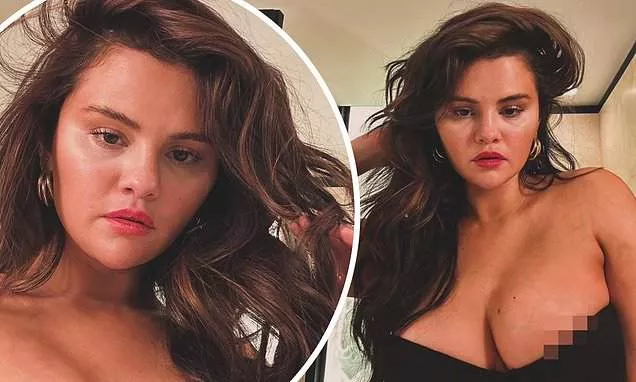 Singer Selena Gomez puts on a very busty display in new photos