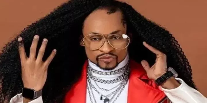 Denrele Edun reacts after questioned about his sexuality