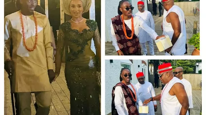 Crystal Palace Star, Eberechi Eze Traditionally Weds His Partner Izuthe Mulatto In London (Photos/Video)