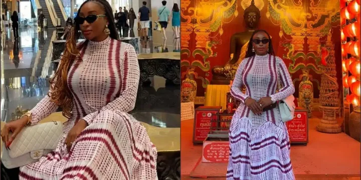 Ini Edo prays for Nigeria's healing during visit to Buddha Temple Ini Edo prays for Nigeria's healing during visit to Buddha Temple
