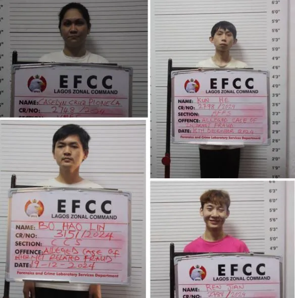 Court Jails 15 Chinese, 2 Filipinos, 1 Pakistani For Cyberterrorism, Internet Fraud In Lagos