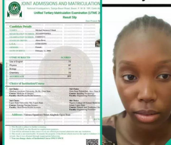 JAMB Candidate Who Scored 311 in 2024 Drops to 148 in 2025