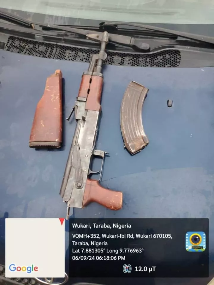 Driver flees as troops arrest owner of vehicle containing AK-47 rifle in Taraba