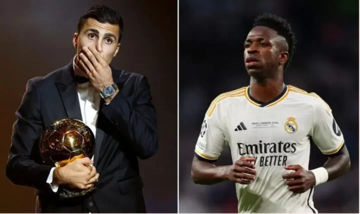 Ballon d'Or 2024: Final voting numbers for Rodri, Vinicius revealed