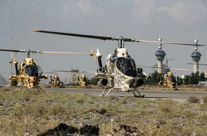 Some 200 military helicopters performed different operations in one day
