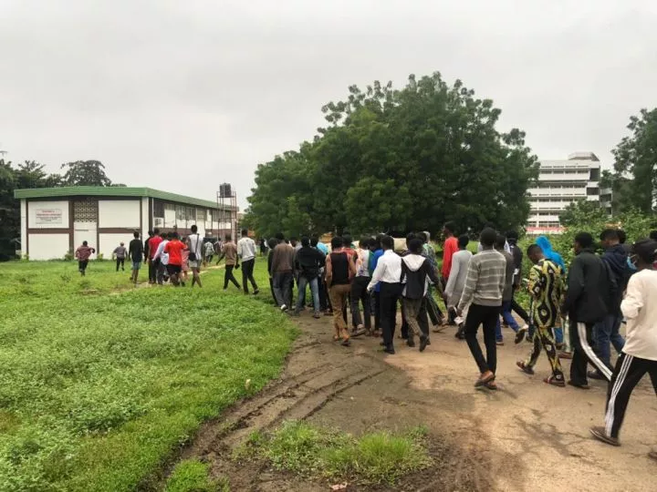 UI students begin fresh protest over increment of school fees (Photos)