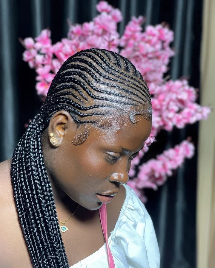 27 Cute All-Back Ghana Weaving Hairstyles