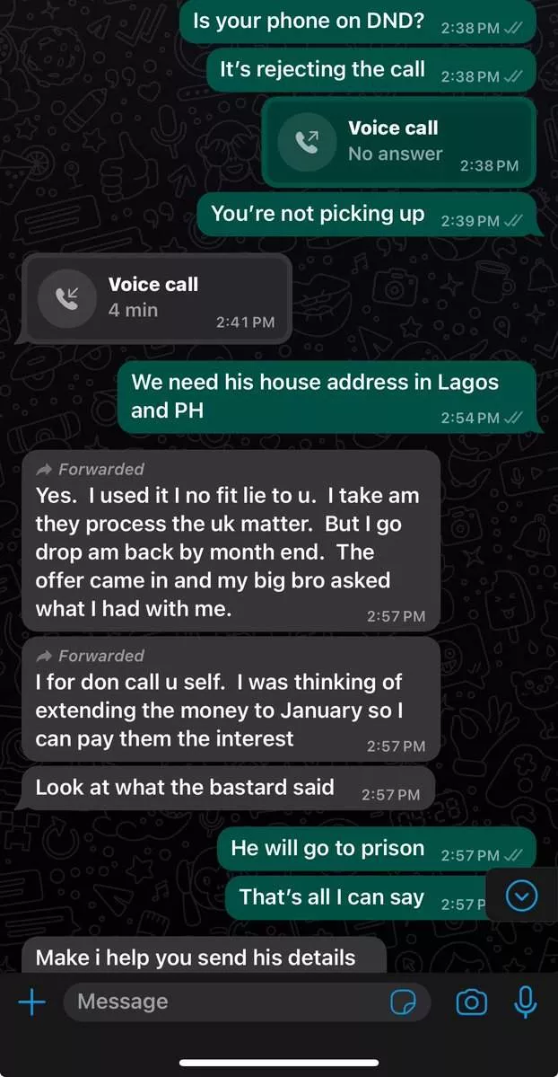 Nigerian man left in shock after a friend he loaned N3m for proof of funds absconds with the money