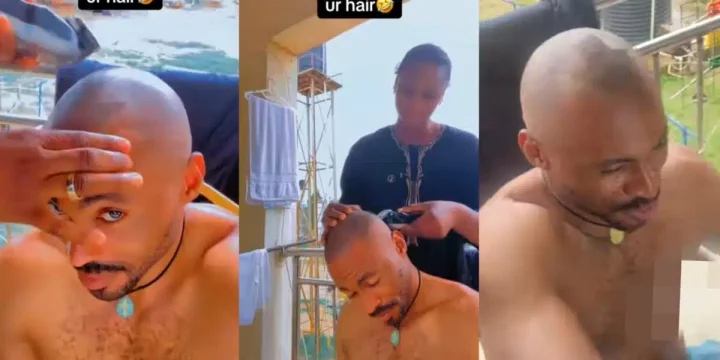 Man shares result after allowing wife give him haircut