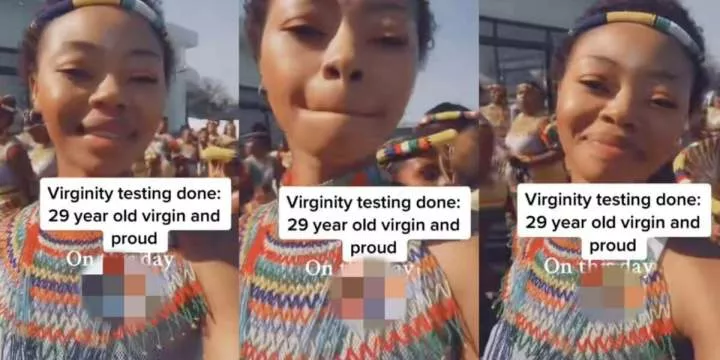 29-year-old lady bursts with joy as she passes virginity test