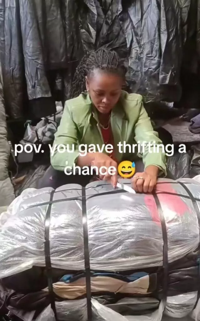 Thrift seller overjoyed as she finds foreign currency in bale of clothes