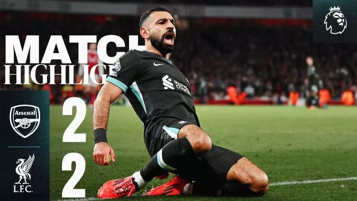 Arsenal 2 - 2 Liverpool (Oct-27-2024) Premier League Highlights