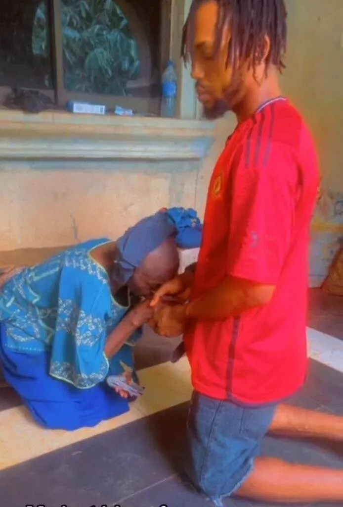 Man shares emotional moment parents give him their blessing as he sets to move to Europe