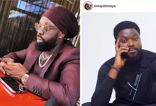 Timaya calls out member of his team who used his handle to comment on an online drama that doesn't concern him